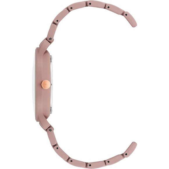 Women Crystal Lens Rubberized Not Water Resistant Bracelet Watch - Picture 2 of 4